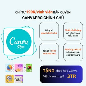 Nâng cấp CANVA PRO giá rẻ 1 năm - vĩnh viễn