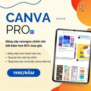 Nâng cấp CANVA PRO giá rẻ 1 năm - vĩnh viễn