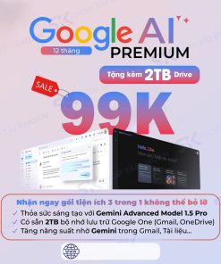 Gemini Advanced nâng cấp chính chủ giá rẻ