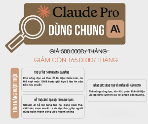 Mua Claude AI Pro giá rẻ từ 99k