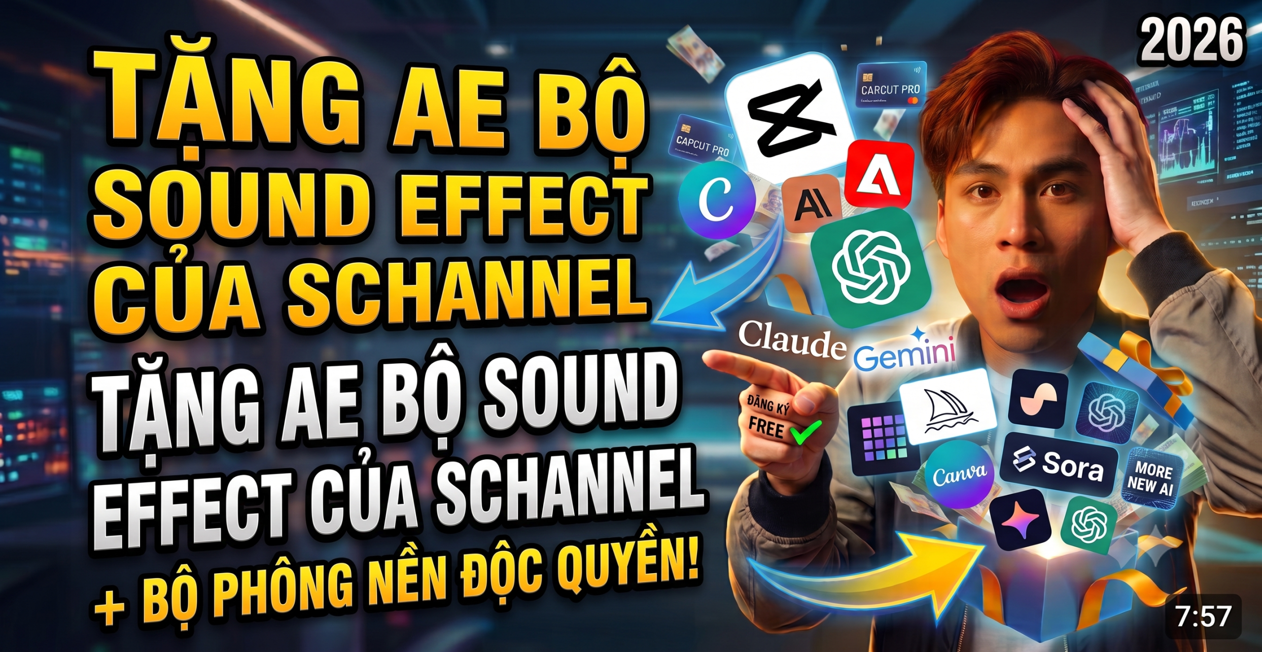 TẶNG AE BỘ SOUND EFFECT CỦA SCHANNEL
